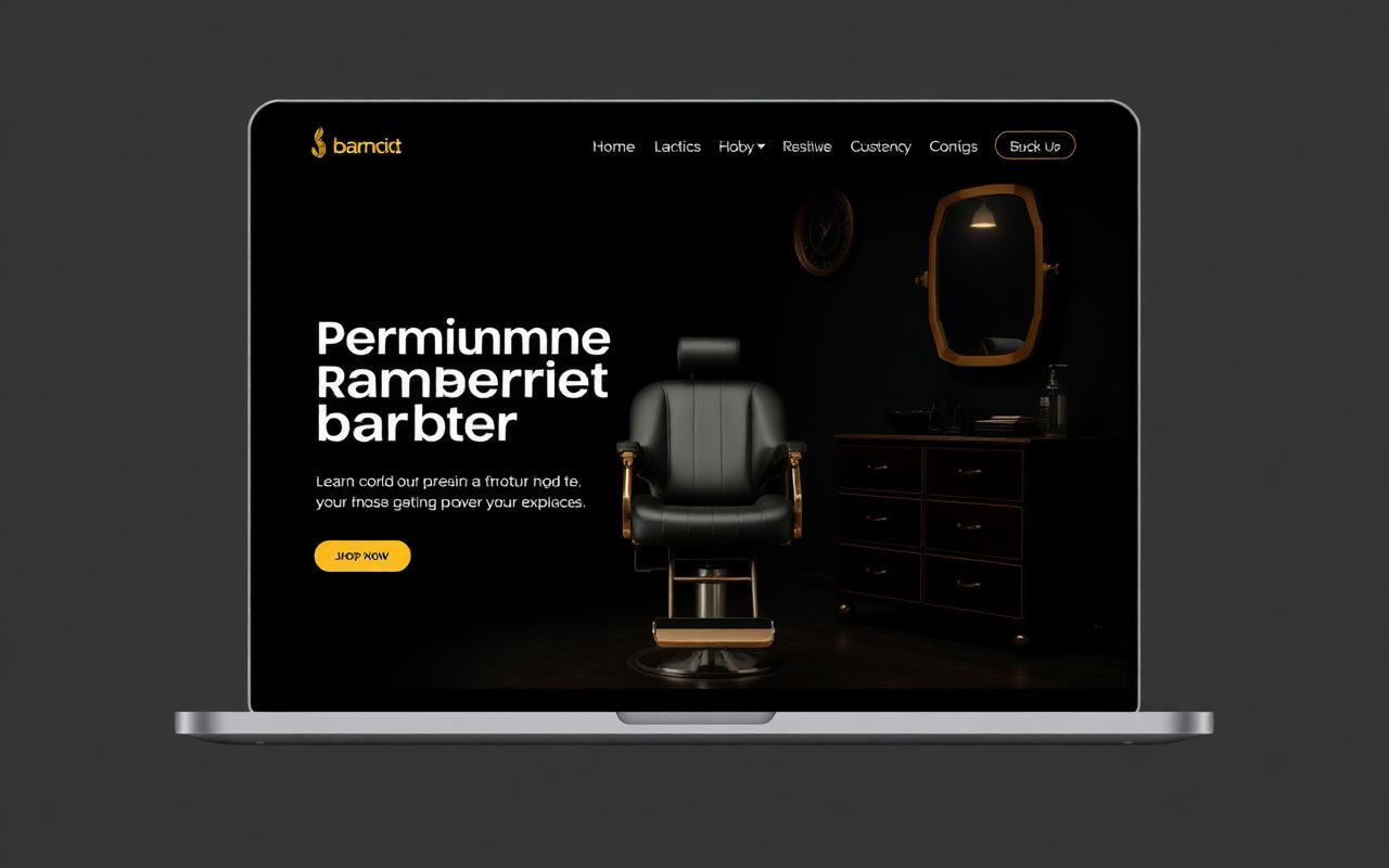 Projeto de site: Barbearia Premium